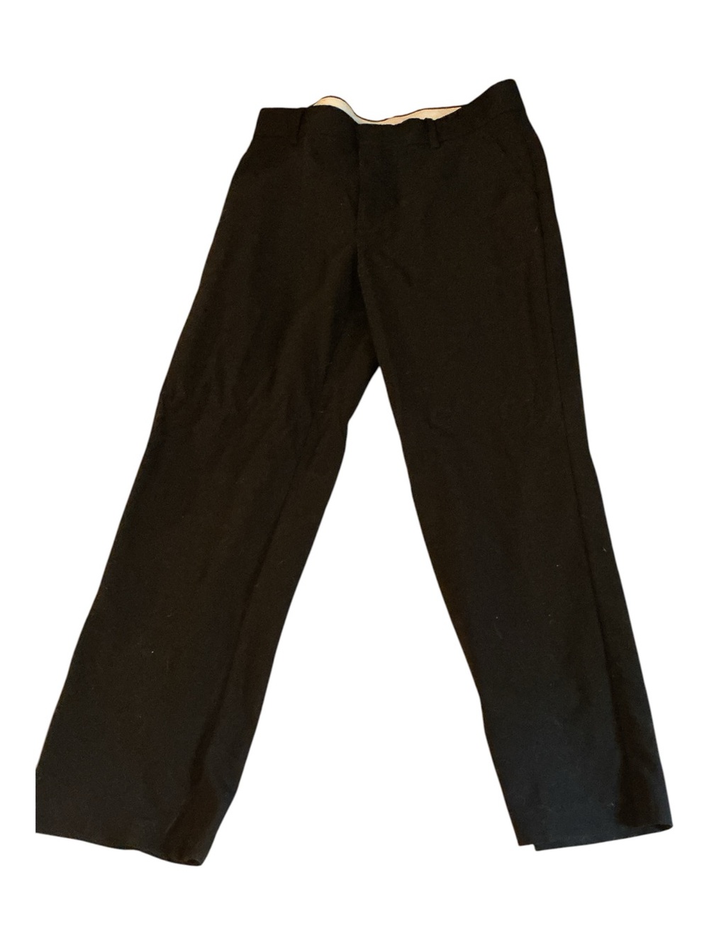 Chaps Black Men's Dress Pants - Straight Leg